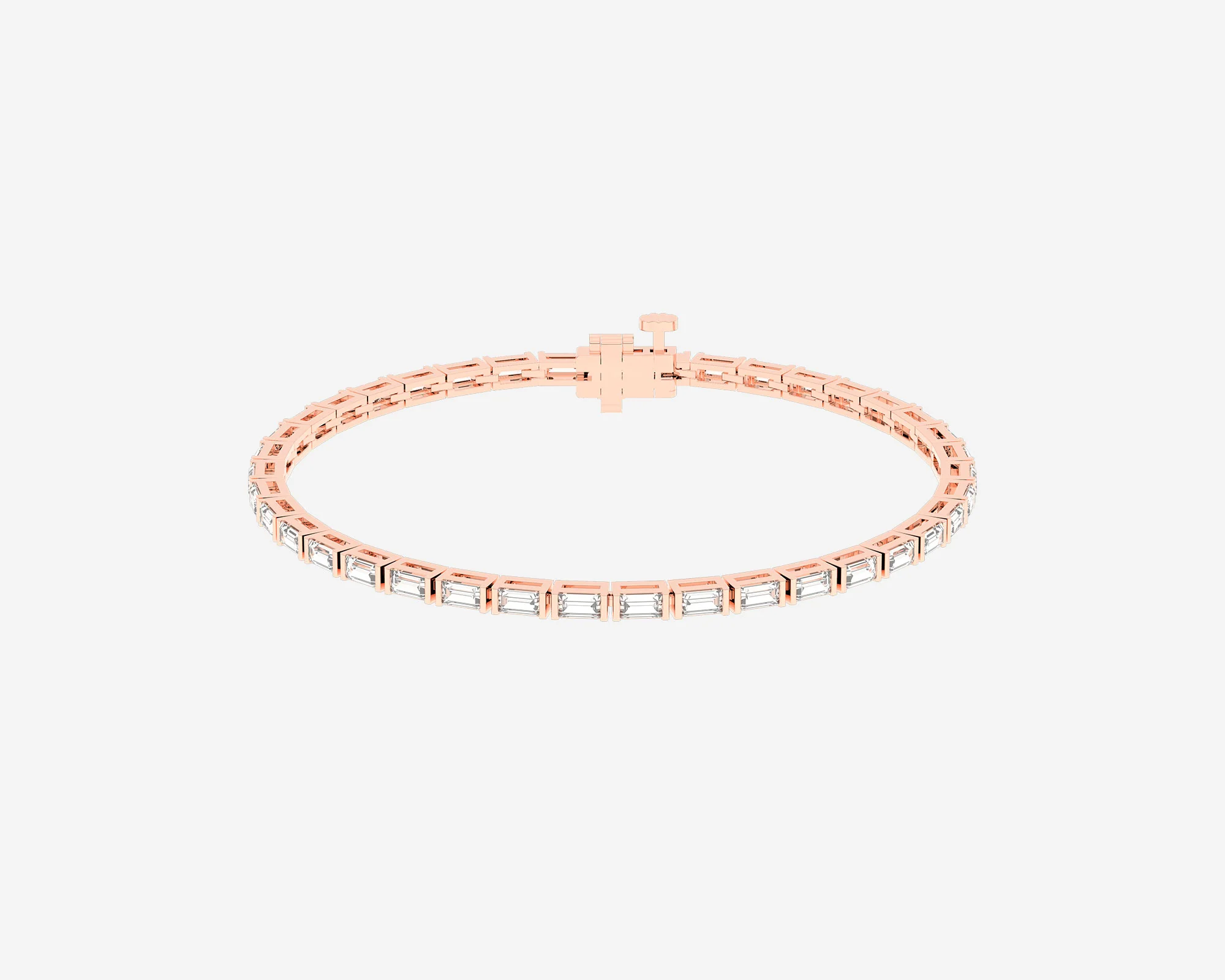 The Row Baguette Tennis Bracelet - Image 3