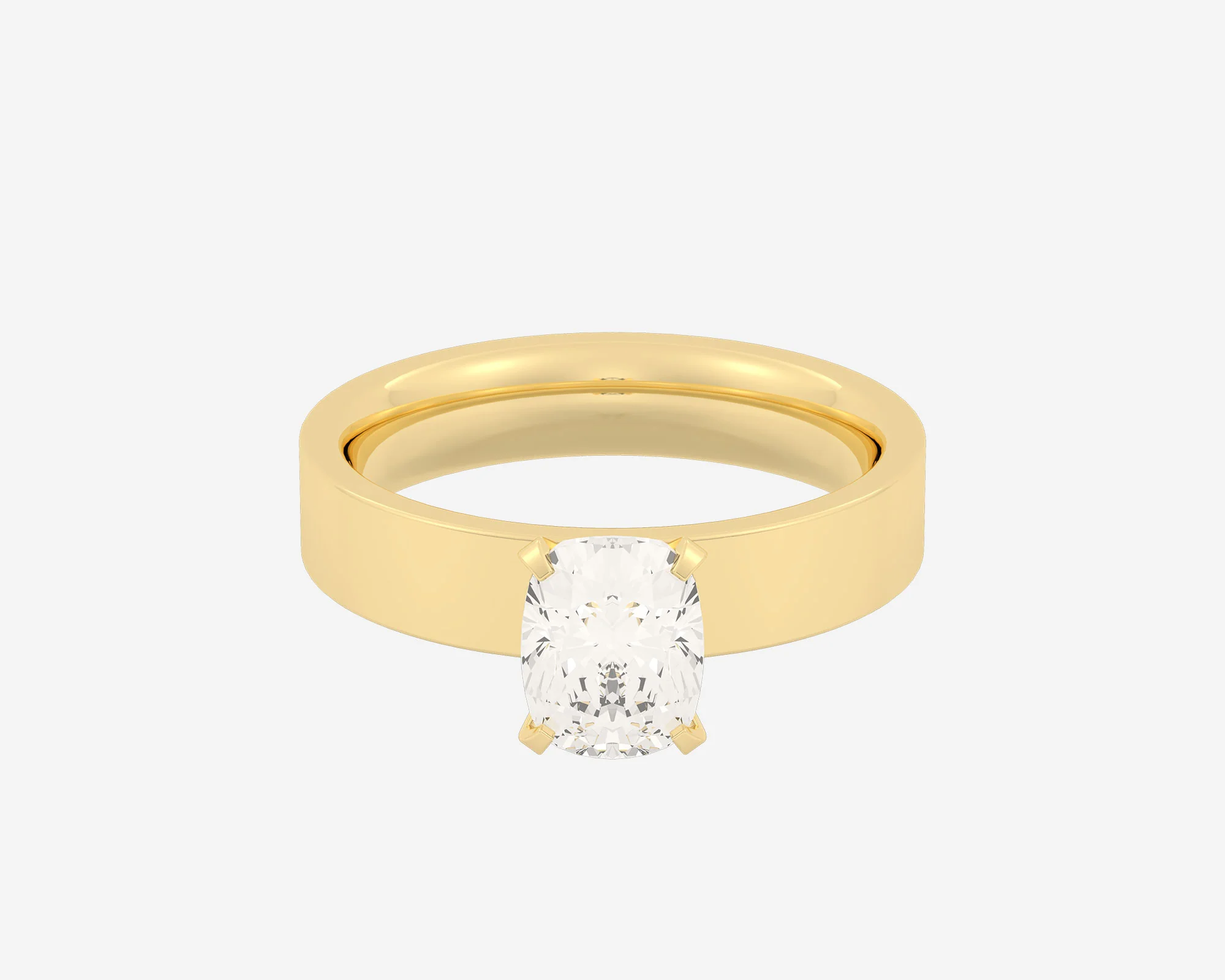 The Square Solitaire — Elongated Cushion - Image 12