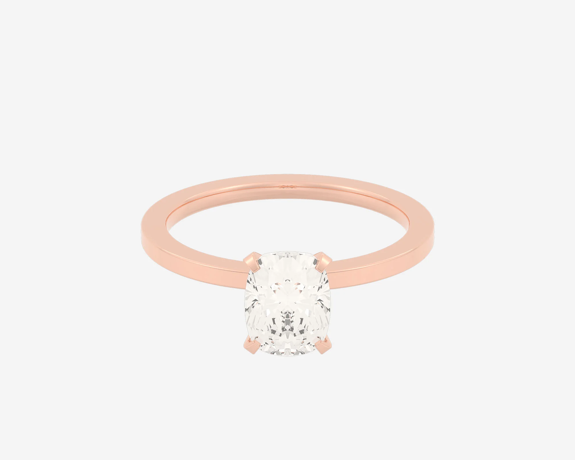 The Square Solitaire — Elongated Cushion - Image 3