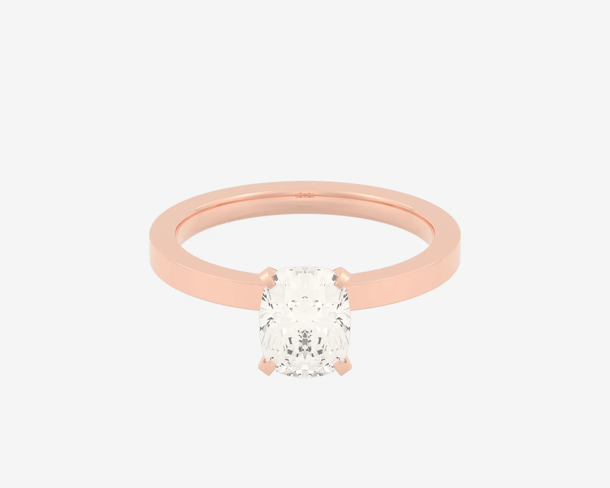 The Square Solitaire — Elongated Cushion - Image 4