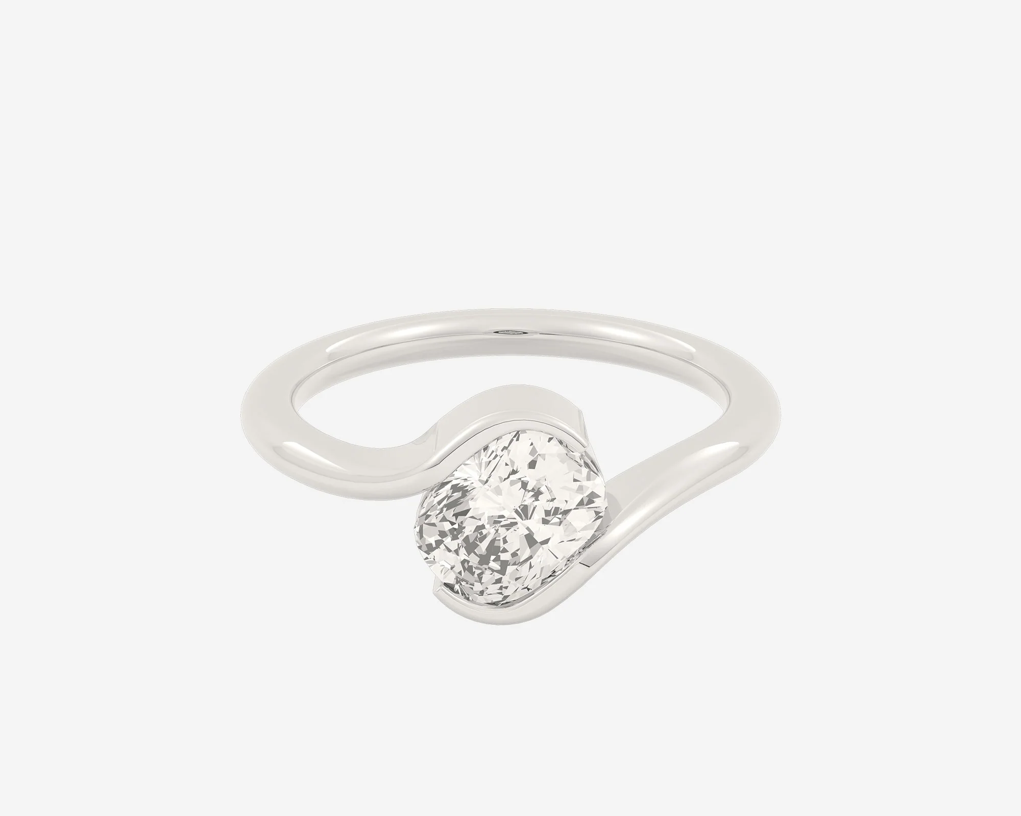 The Within Solitaire — Elongated Cushion - Image 2