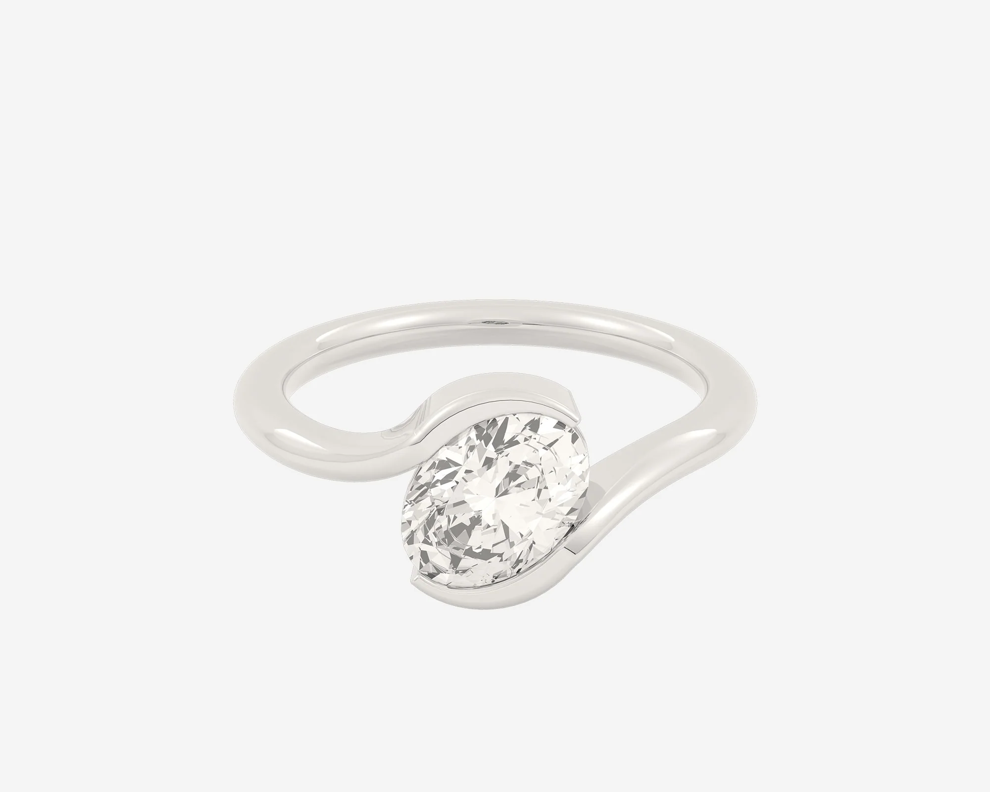 The Within Solitaire — Oval - Image 2